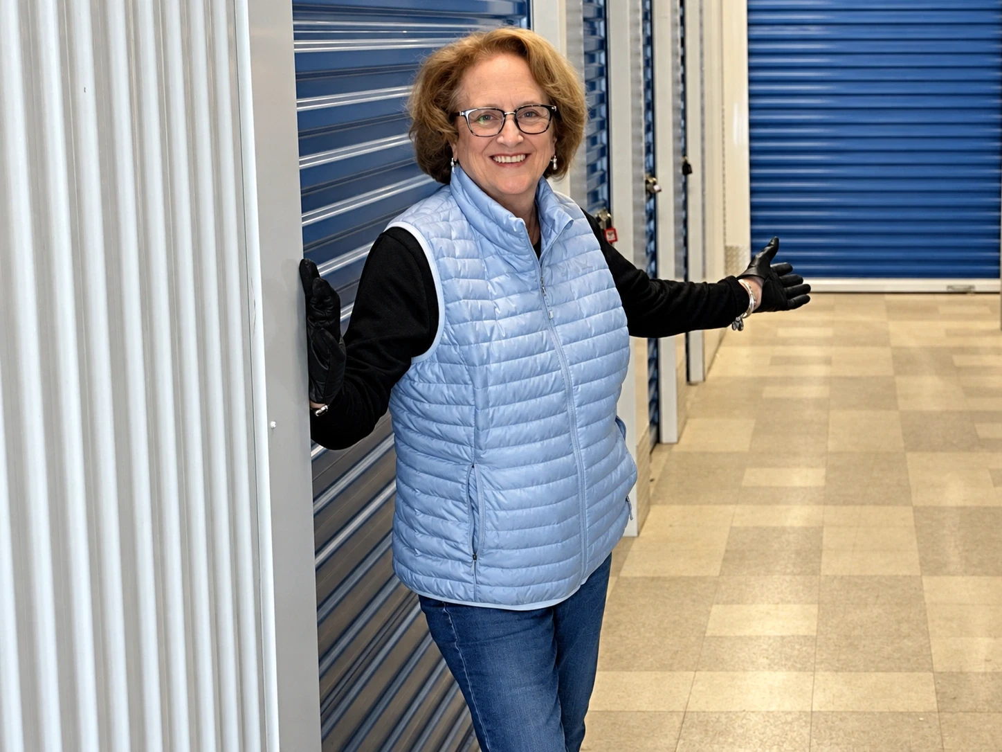 Joanne, your property manager, welcoming you inside Access Storage